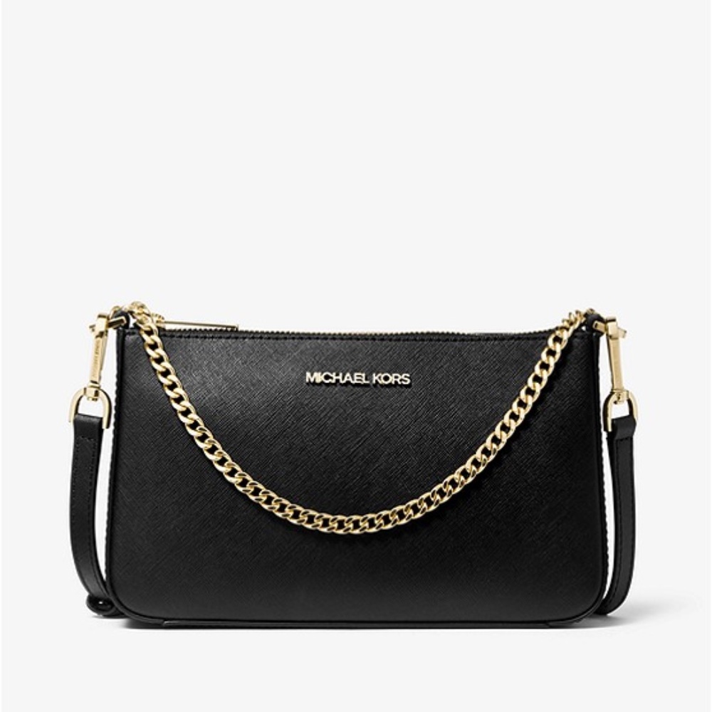MICHAEL KORS Jet Set Medium Saffiano Leather Crossbody Bag